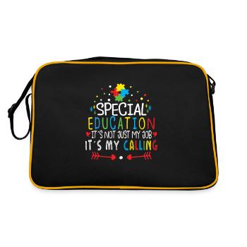 L’enseignant de l’enfance en difficulté a accéléré l’inclusion des enseignants - Sac Retro - noir/or - Dos