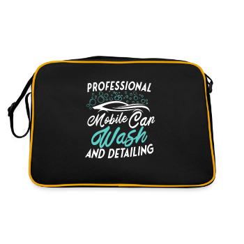 Mobile Autoaufbereitung Autoaufbereitung - Retro Tasche - Schwarz/Gold - Hinten