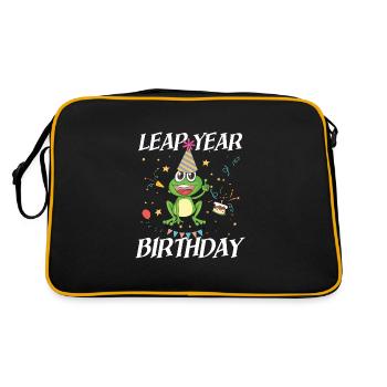 Anniversaire de l'année bissextile pour hommes, femmes et enfants - Sac Retro - noir/or - Dos