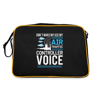 Service de vol du contrôleur de la circulation aérienne - Sac Retro - noir/or - Dos