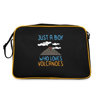 Geologist Volcano Geology Rock Hunter Rock Hunting - Retro Bag - black/gold - Back
