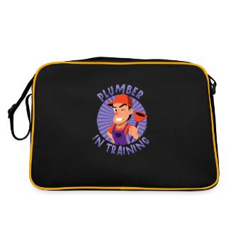 Plumber Master Plumber Repair Pipes Pipe Pliers - Retro Bag - black/gold - Back
