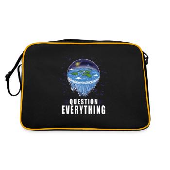 Théorie de la Terre plate Terre plate Armée Terre - Sac Retro - noir/or - Dos