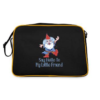 Gnomes de jardin Gnome Lover Drôle De Jardinage Gnome - Sac Retro - noir/or - Dos