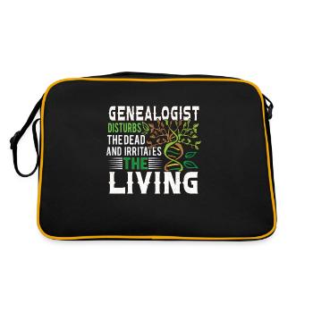 Arbre généalogique Historien de la famille Généalogie Généalogie - Sac Retro - noir/or - Dos