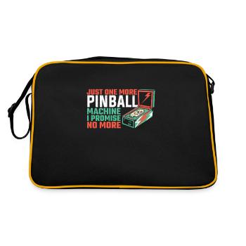 Pinball Machine Pinball Player Funny Pinball - Retro Tasche - Schwarz/Gold - Hinten