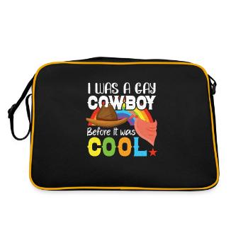 Cowboy Barn Bull Rider Rodeo Country Western - Sac Retro - noir/or - Dos