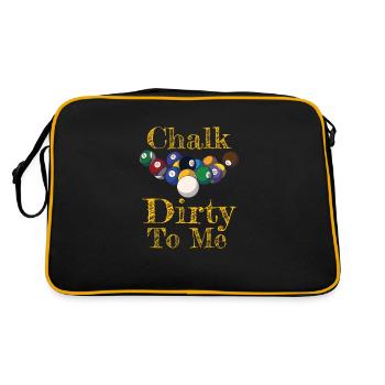 Pool Player Billiards Lover Cue Sports - Retro Bag - black/gold - Back