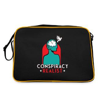 Théories du complot Théoricien du complot Franc-maçon - Sac Retro - noir/or - Dos
