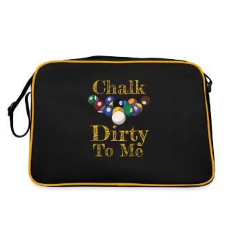 Pool Player Billiards Lover Cue Sports - Retro Bag - black/gold - Back