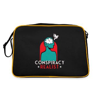 Théories du complot Théoricien du complot Franc-maçon - Sac Retro - noir/or - Dos