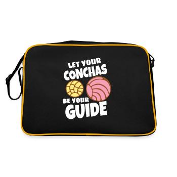 Spanish Humor Conchas Mexican Bread - Retro Bag - black/gold - Back