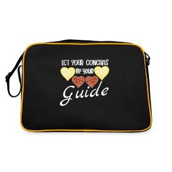 Spanish Humor Conchas Mexican Bread - Retro Bag - black/gold - Back