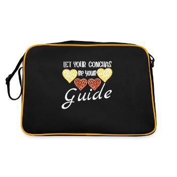Spanish Humor Conchas Mexican Bread - Retro Bag - black/gold - Back