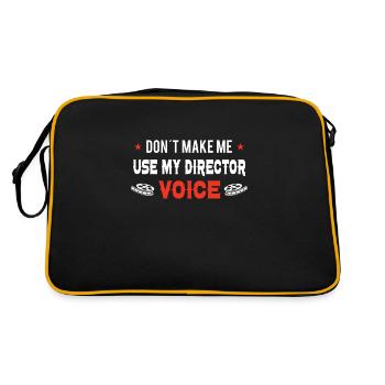 scénariste producteur acteur réalisateur cinéaste - Sac Retro - noir/or - Dos