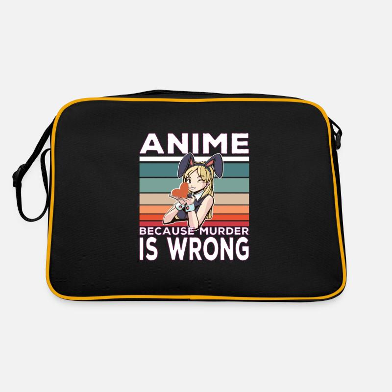Anime Because Murder Is Wrong Funny Saying Sac Retro