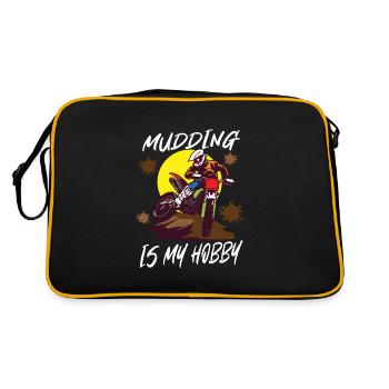 Dirt Bike Dirt Bike Riding Motocross Dirt Biking - Retro Tasche - Schwarz/Gold - Hinten