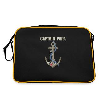Bateau Papa Capitaine de bateau Ponton Marin Croisière - Sac Retro - noir/or - Dos
