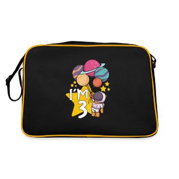 Astronaute Astronomie Système solaire Espace Enfants - Sac Retro - noir/or - Dos