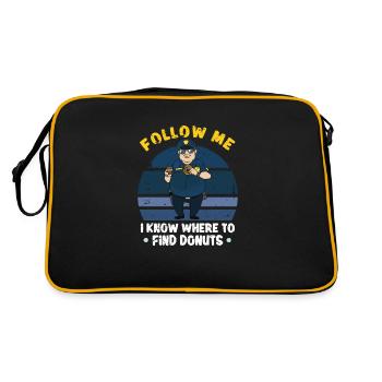 Bureau de police des policiers - Sac Retro - noir/or - Dos