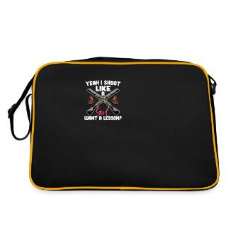 Clay pigeon shooting Clay pigeon shooting shooting - Retro Bag - black/gold - Back
