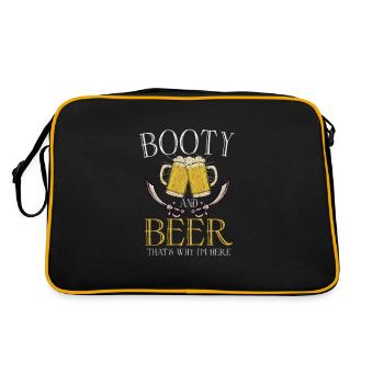 Amateur de bière Pirate Bateau Pirate Capitaine - Sac Retro - noir/or - Dos