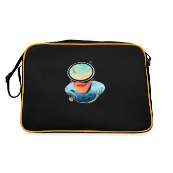 Scuba Diver Scuba Diving Idée cadeau - Sac Retro - noir/or - Dos