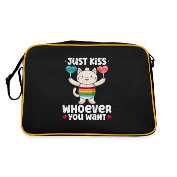 Lgbtq Transgender Gay Lesbian Feminism Feminist - Retro Bag - black/gold - Back