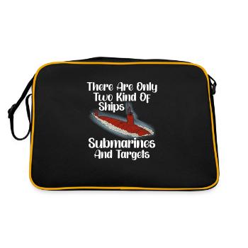 Submariner Definition Submarines Veteran Gift - Retro Bag - black/gold - Back