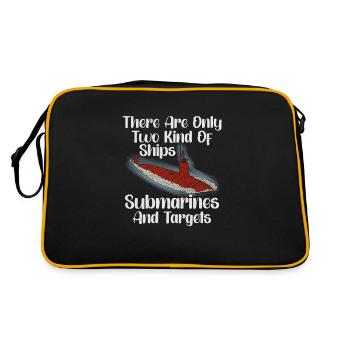 Submariner Definition Submarines Veteran Gift - Retro Bag - black/gold - Back