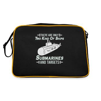 Submariner Definition Submarines Veteran Gift - Retro Bag - black/gold - Back