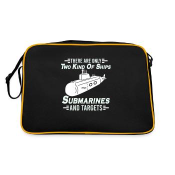 Submariner Definition Submarines Veteran Gift - Retro Bag - black/gold - Back
