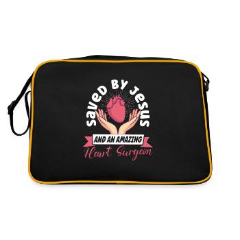 Open Heart Surgery Heart Surgery Survivor - Retro Bag - black/gold - Back