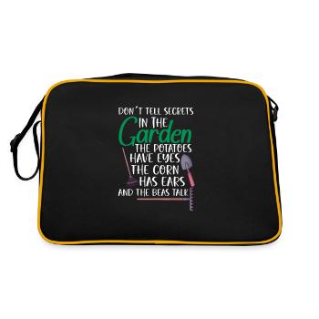 Jardinage Plantes Jardinier Plantation Nature Cadeau - Sac Retro - noir/or - Dos