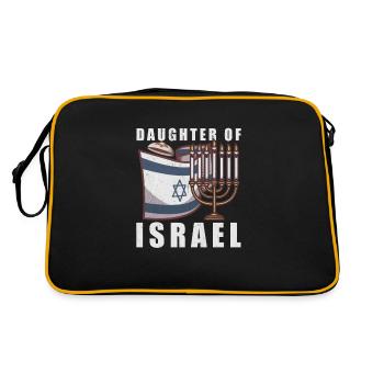 Israelite Jew Israelite Heritage Jewish Israel Jew - Retro Bag - black/gold - Back