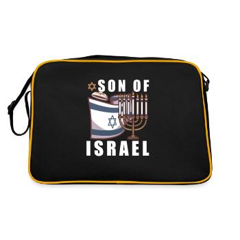 Israelite Jew Israelite Heritage Jewish Israel Jew - Retro Bag - black/gold - Back