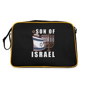 Israelite Jew Israelite Heritage Jewish Israel Jew - Retro Bag - black/gold - Back
