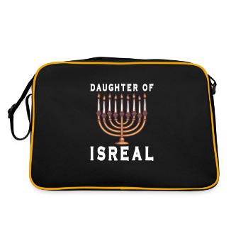 Israelite Jew Israelite Heritage Jewish Israel Jew - Retro Bag - black/gold - Back