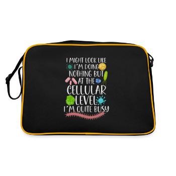 Microbiologiste Laboratoire de microbiologie Staphylocoque Biologie - Sac Retro - noir/or - Dos