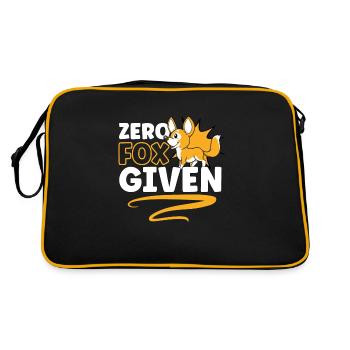 Fox lovers Foxes Love red fox Cuter - Retro Bag - black/gold - Back