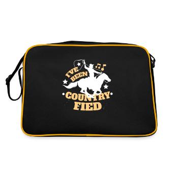 Country music Southern Music Jazz country music - Retro Bag - black/gold - Back