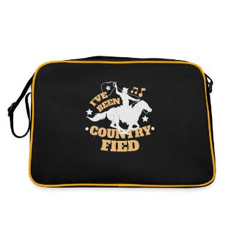 Country music Southern Music Jazz country music - Retro Bag - black/gold - Back