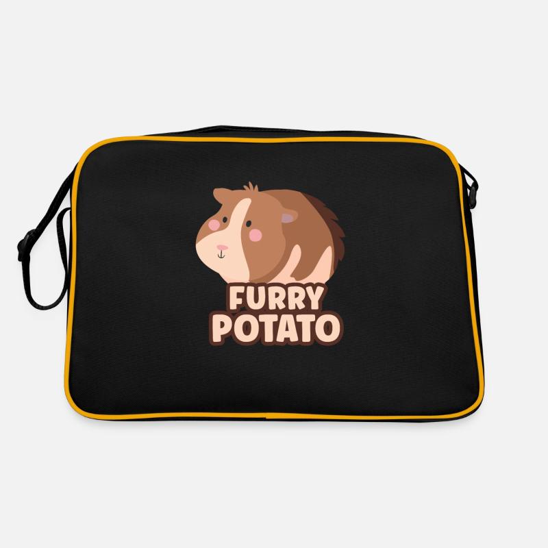 Idée cadeau de pomme de terre à fourrure pour les amateurs de cochon d’Inde Sac Retro