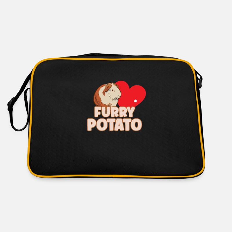 Idée cadeau de pomme de terre à fourrure pour les amateurs de cochon d’Inde Sac Retro