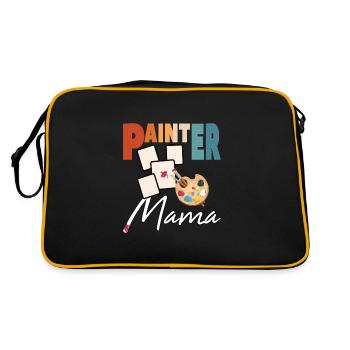 Painter Mama Artist Design for Mother's Day - Retro Bag - black/gold - Back