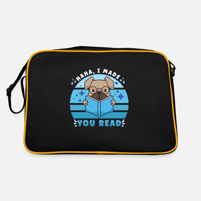 Book Reader Reading Literature Bookworm Gift Idea Retro Bag
