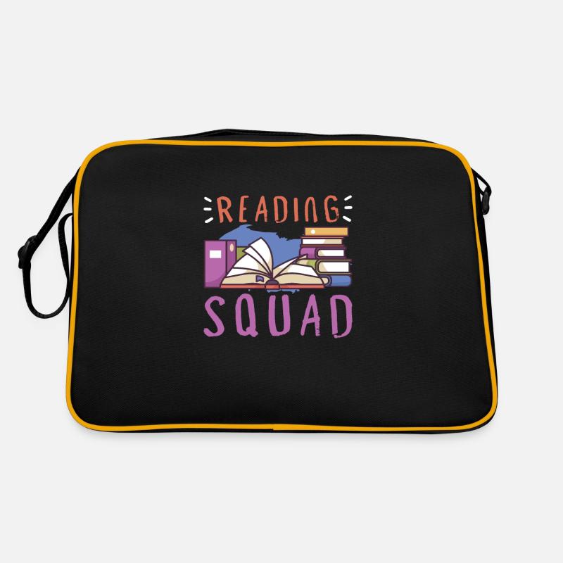 Buchleser Leseliteratur Bücherwurm Geschenkidee Retro Tasche