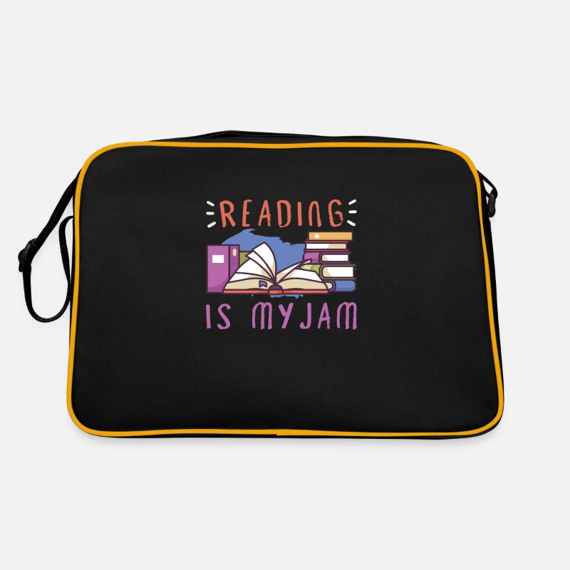 Buchleser Leseliteratur Bücherwurm Geschenkidee Retro Tasche