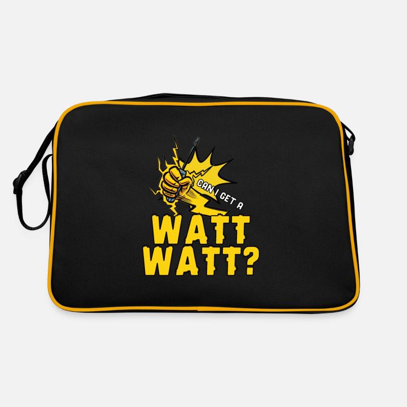 Electrician Electrical Engineer Lineman Electrical Retro Tasche