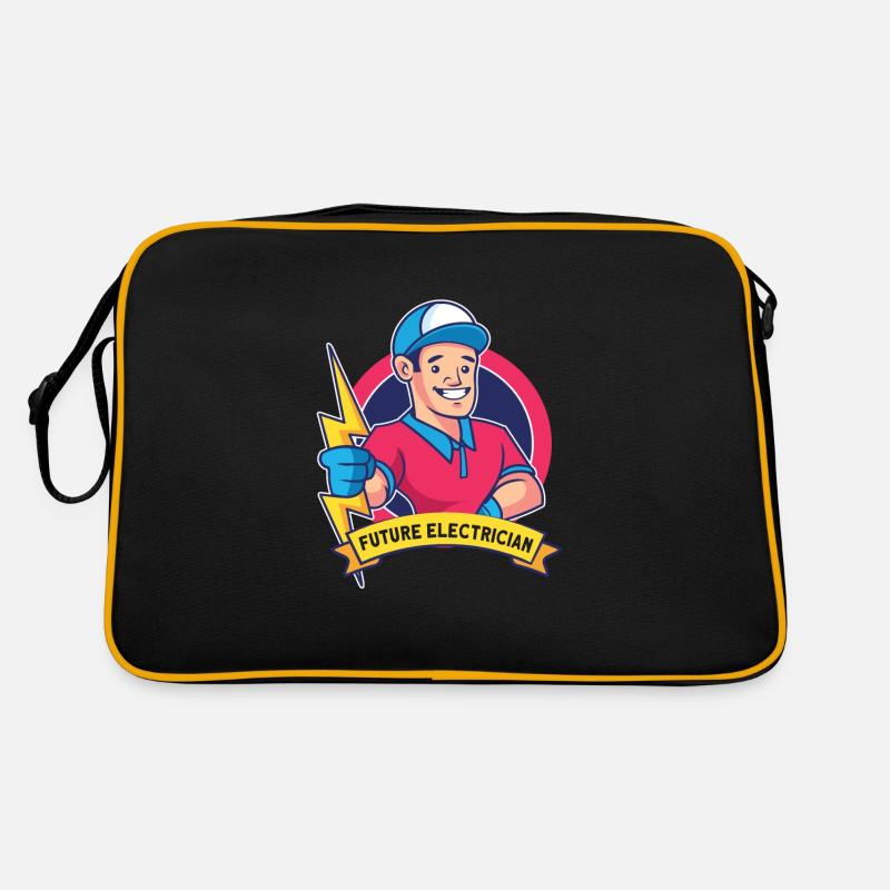 Electrician Electrical Engineer Lineman Electrical Retro Tasche